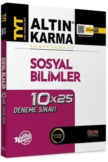  Altın Karma 2023 TYT Sosyal Bilimler 10 x 25 Deneme