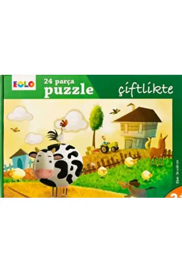  Yer Puzzle-24 Parça Puzzle - Çiftlikte