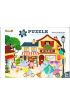  Yer Puzzle-96 Parça Puzzle - Sevimli Mahalle