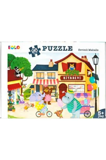  Yer Puzzle-96 Parça Puzzle - Sevimli Mahalle