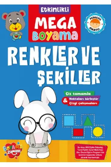  Etkinlikli Mega Boyama - Renkler ve Şekiller