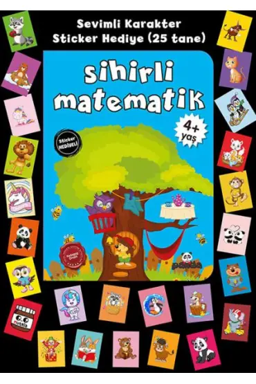  Stickerlı 4+ Yaş Sihirli Matematik