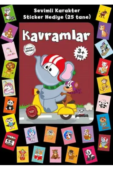  Stickerlı 3+ Yaş Kavramlar