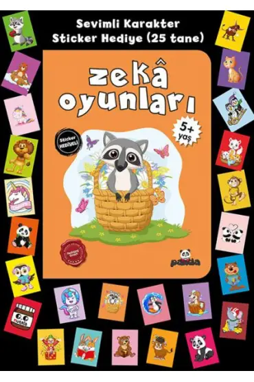  Stickerlı 5+ Yaş Zekâ Oyunları