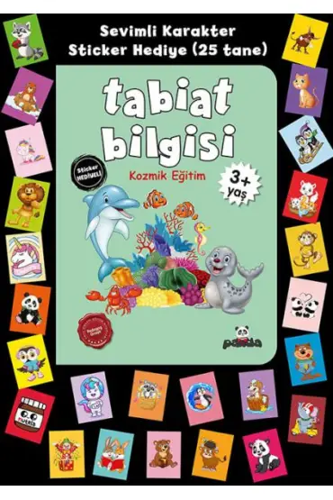  Stickerlı 3+ Yaş Tabiat Bilgisi (Kozmik Eğitim)