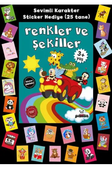  Stickerlı 3+ Yaş Renkler ve Şekiller