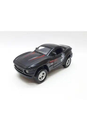  505 Mustang Çek Bırak Spor Araba - Işıklı Model -Siyah