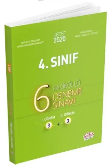  Editör 4. Sınıf Fasiküllü 6 Deneme Sınavı