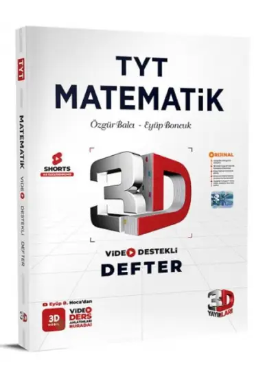  3D TYT Matematik Video Defter Not