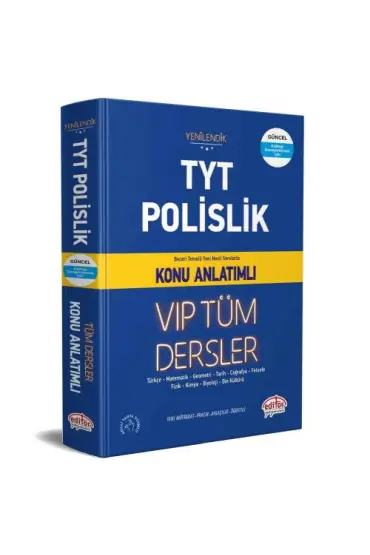  Editör TYT Polislik VIP Tüm Dersler Konu Anlatımlı