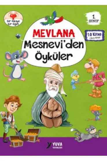  1. Sınıf Mevlana Mesneviden Öyküler (10 Kitaplık Set)