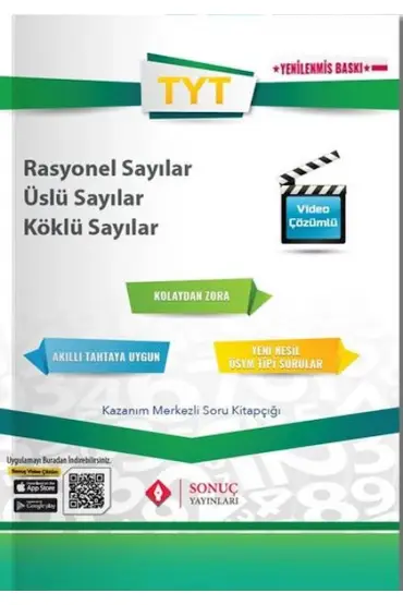  Sonuç TYT Rasyonel Sayılar - Üslü Sayılar - Köklü Sayılar (Yeni)