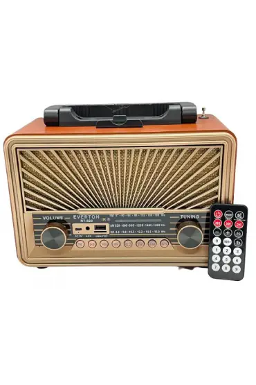  192 Everton Rt-829bt Usb/sd/fm/bluetooth Destekli Kumandalı Nostaljik Radyo