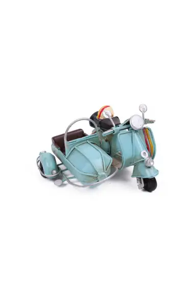  192 Dekoratif Metal Scooter Sepetli