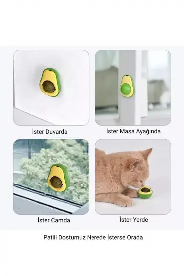  192 Avakado Kedi Nanesi Cat Mint Oyun Topu