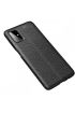  192 Samsung Galaxy M51 Kılıf Focus Derili Silikon - Ürün Rengi : Lacivert