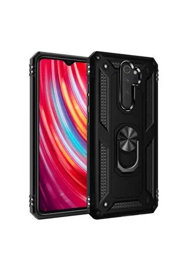  192 Xiaomi Redmi Note 8 Pro Kılıf Sofya Yüzüklü Silikon Kapak - Ürün Rengi : Lacivert