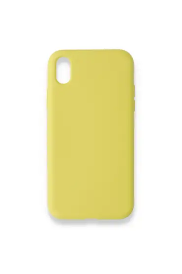  192 İphone Xr Kılıf Nano İçi Kadife  Silikon - Ürün Rengi : Sarı