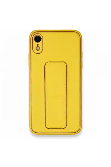  192 İphone Xr Kılıf Coco Deri Standlı Kapak - Ürün Rengi : Koyu Lila