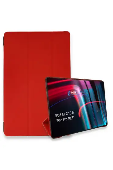  192 İpad Air 3 10.5 Kılıf Tablet Smart Kılıf - Ürün Rengi : Kırmızı