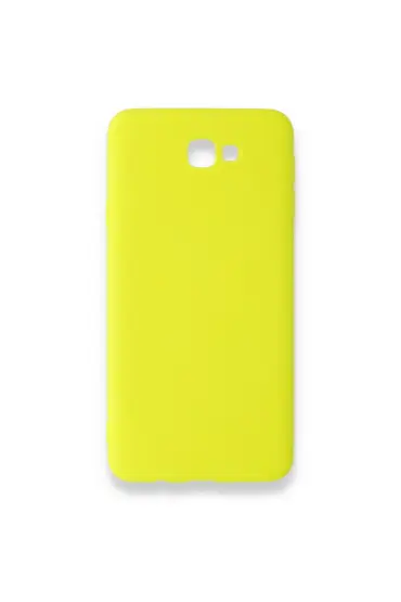  192 Samsung Galaxy J7 Prime Kılıf Nano İçi Kadife  Silikon - Ürün Rengi : Sarı