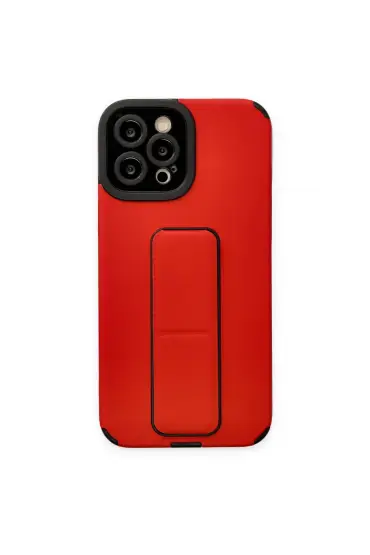  192 İphone 12 Pro Max Kılıf Mega Standlı Silikon - Ürün Rengi : Lila
