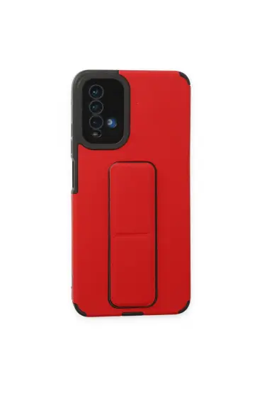  192 Xiaomi Redmi 9t Kılıf Mega Standlı Silikon - Ürün Rengi : Siyah