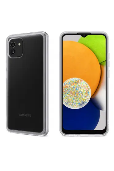  192 Samsung Galaxy A03 Kılıf Lüx  Silikon - Ürün Rengi : Şeffaf