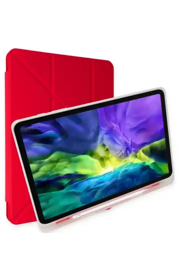  192 İpad Pro 12.9 (2018) Kılıf Kalemlikli Mars Tablet Kılıfı - Ürün Rengi : Lila