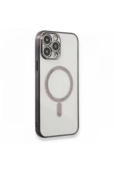  192 İphone 13 Pro Max Kılıf Magneticsafe Lazer Silikon - Ürün Rengi : Mor