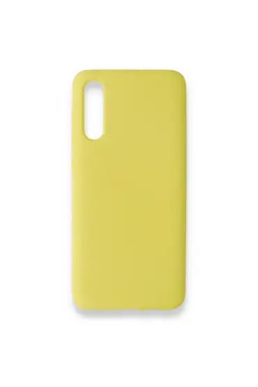  Samsung Galaxy A70 Kılıf Nano İçi Kadife  Silikon - Ürün Rengi : Sarı
