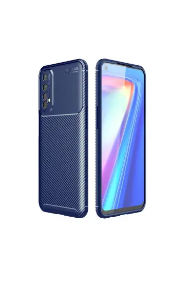  Realme 7 Kılıf Focus Karbon Silikon - Ürün Rengi : Siyah