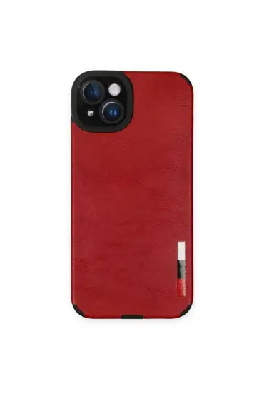  İphone 14 Kılıf Loop Deri Silikon - Ürün Rengi : Kırmızı