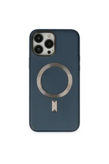  İphone 13 Pro Kılıf Coco Deri Magneticsafe Silikon - Ürün Rengi : Siyah