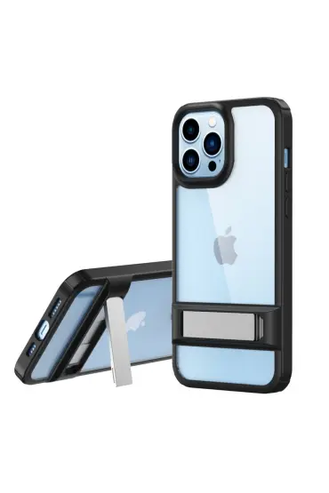  İphone 13 Pro Kılıf Rolet Stand Kapak - Ürün Rengi : Sierra Blue