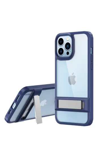  İphone 13 Pro Kılıf Rolet Stand Kapak - Ürün Rengi : Sierra Blue