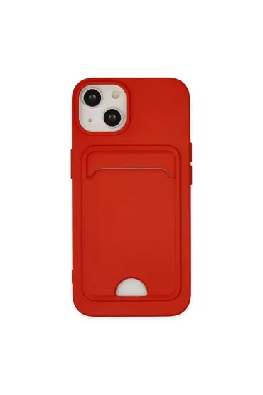  İphone 14 Plus Kılıf Kelvin Kartvizitli Silikon - Ürün Rengi : Lila