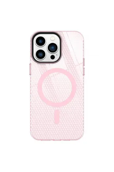  İphone 14 Pro Kılıf Beta Magneticsafe Silikon - Ürün Rengi : Pembe