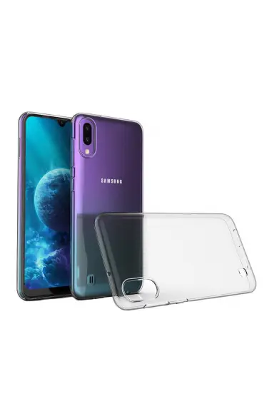  Samsung Galaxy M10 Kılıf Lüx  Silikon - Ürün Rengi : Şeffaf