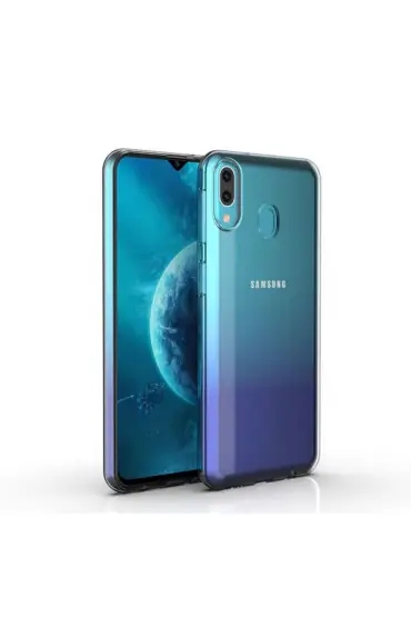  Samsung Galaxy M40 Kılıf Lüx  Silikon - Ürün Rengi : Şeffaf