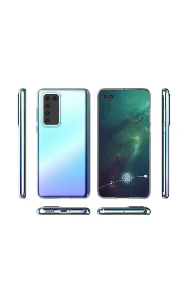  Huawei P40 Kılıf Lüx  Silikon - Ürün Rengi : Şeffaf