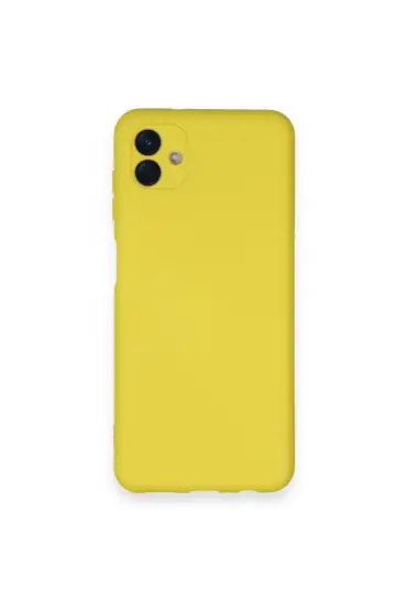  Samsung Galaxy A04 Kılıf Nano İçi Kadife  Silikon - Ürün Rengi : Sarı