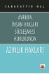 AZINLIK HAKLARI -Avrupa İnsan Hakları Sözleşmesi Hukukunda-