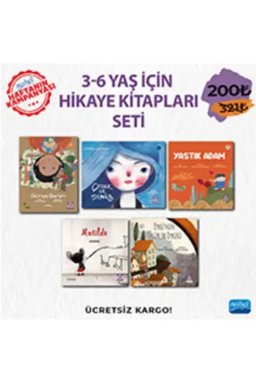 3-6 YAŞ İÇİN HİKAYE KİTAPLARI SETİ