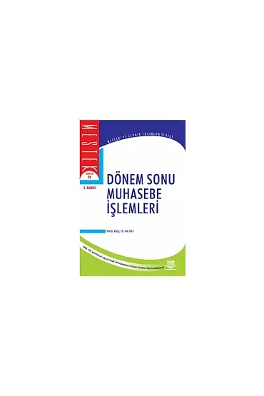 Dönem Sonu Muhasebe İşlemleri