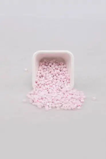 Cam Boncuk 4 mm 50 gr Bebe Pembe