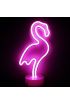 Neon Işıklı Flamingo Masa Gece Lambası USB+Pil