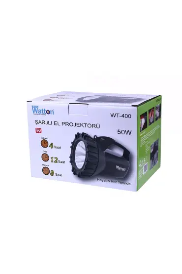 Şarjlı 50 W Büyük Fener Watton Wt-400