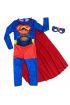 Çocuk Superman Kostümü - Pelerinli ve Maskeli Superman Kostüm 9-10 Yaş