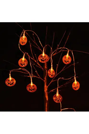 Cadılar Bayramı Halloween Balkabağı Temalı Led Işık 2 Metre